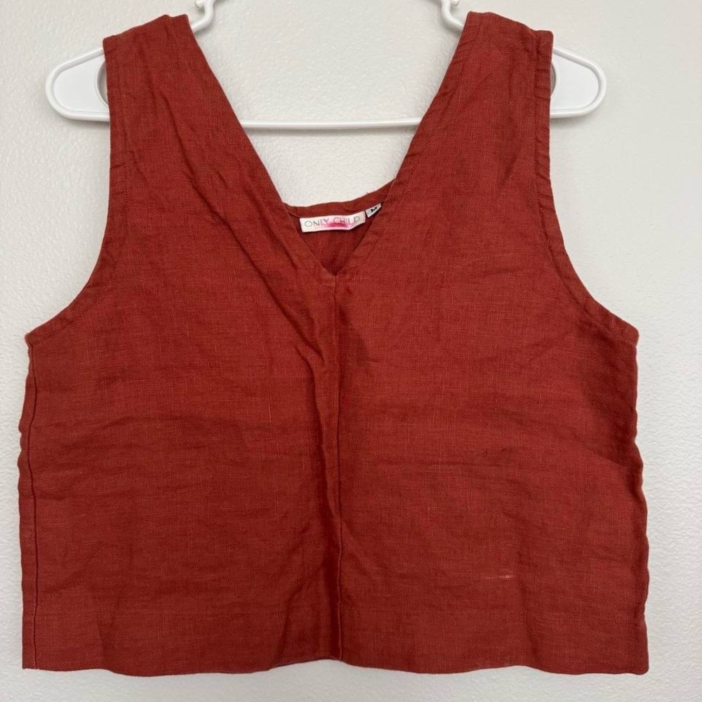 Rust Orange Two Piece linen set - Picture 6 of 7
